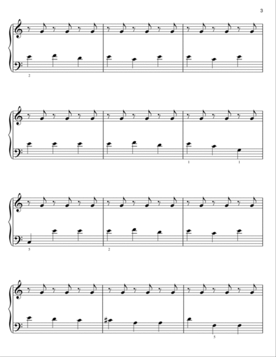 Dawn (from Pride And Prejudice) Easy Piano scores gallery preview page 3