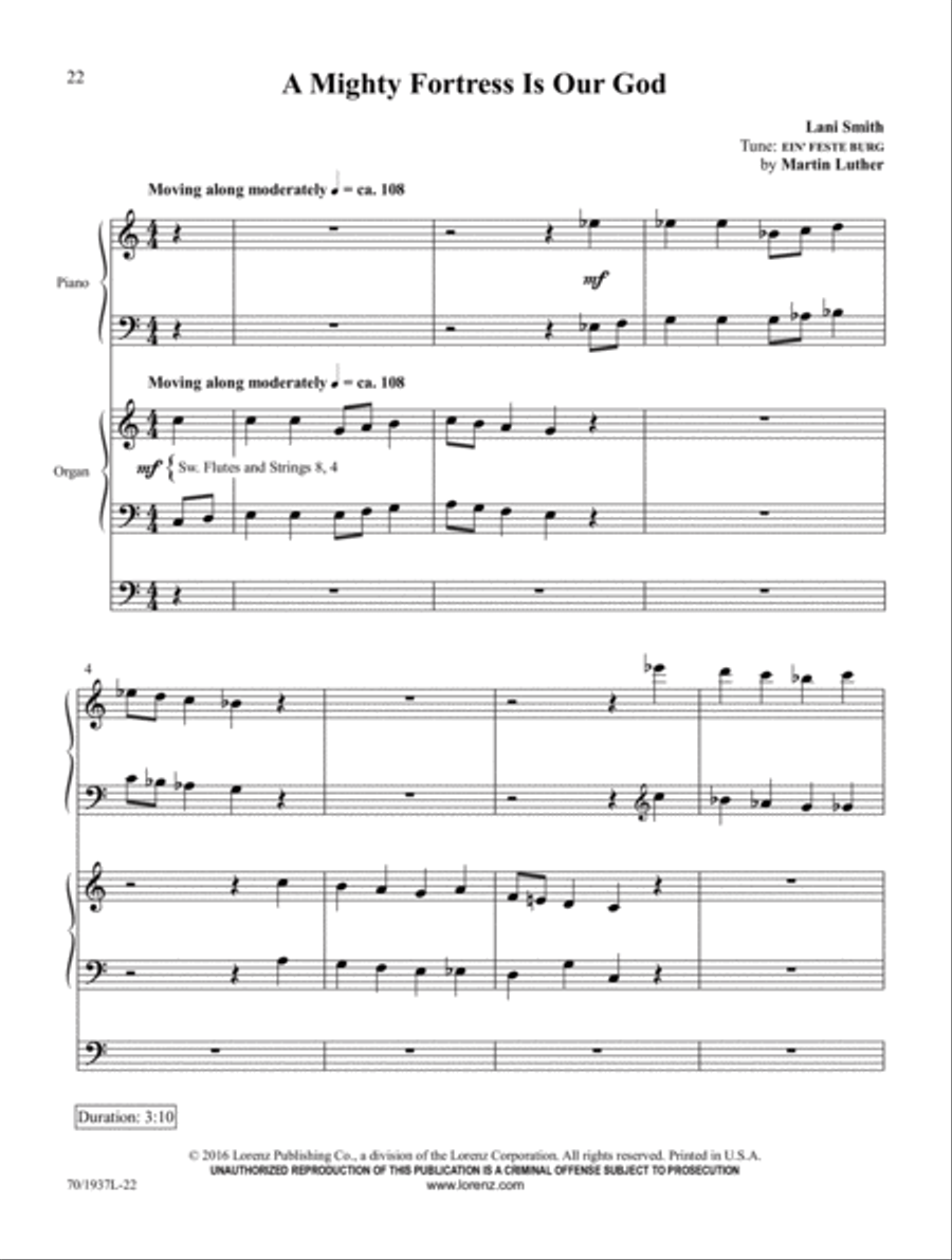 Festive Preludes for the Church Year Organ scores gallery preview page 18