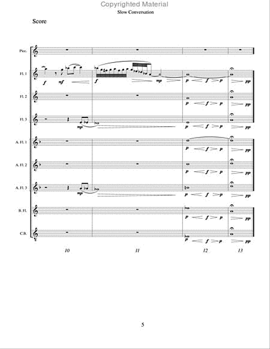 Conversations Flute Choir scores gallery preview page 4