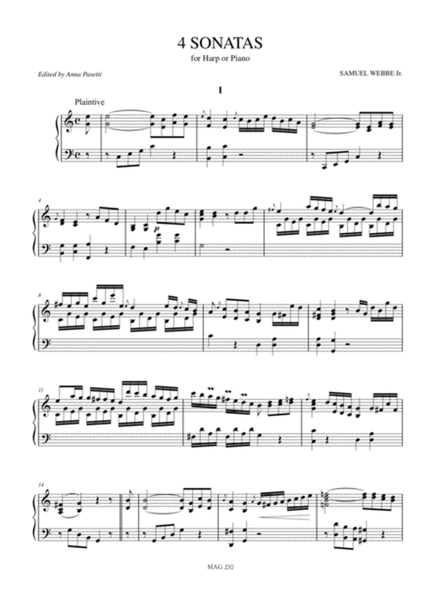 4 Sonatas for Harp or Piano
