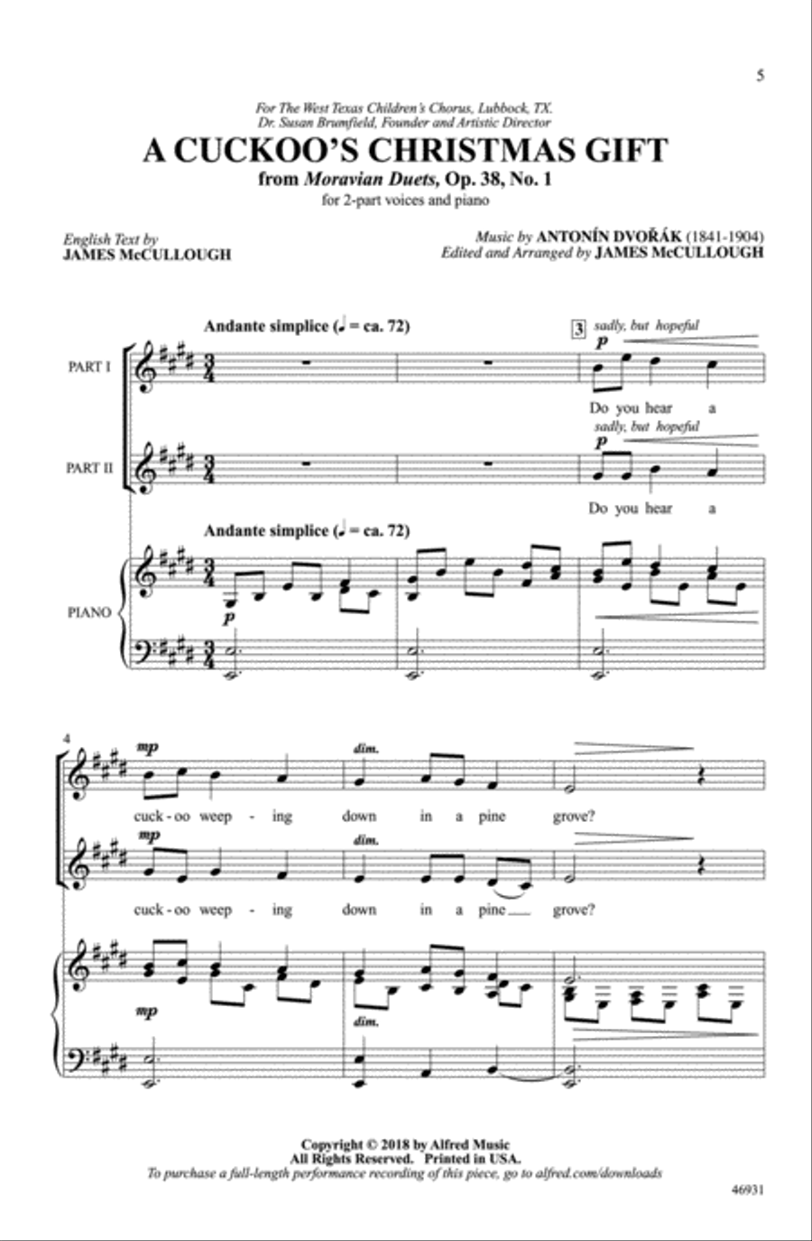 A Cuckoo's Christmas Gift Choir scores gallery preview page 4