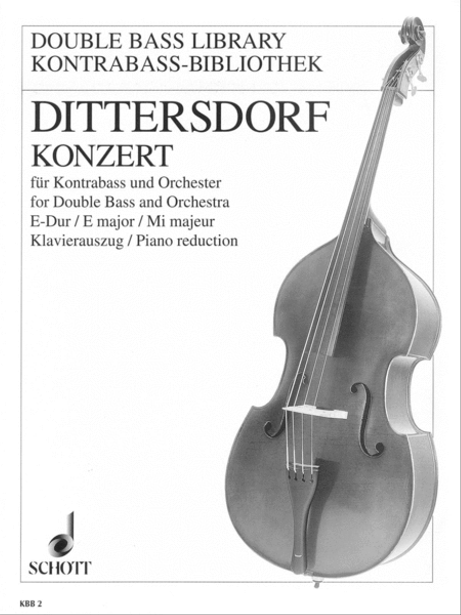 Double Bass Concerto in E Major, Krebs 172 Double Bass scores gallery preview page 1