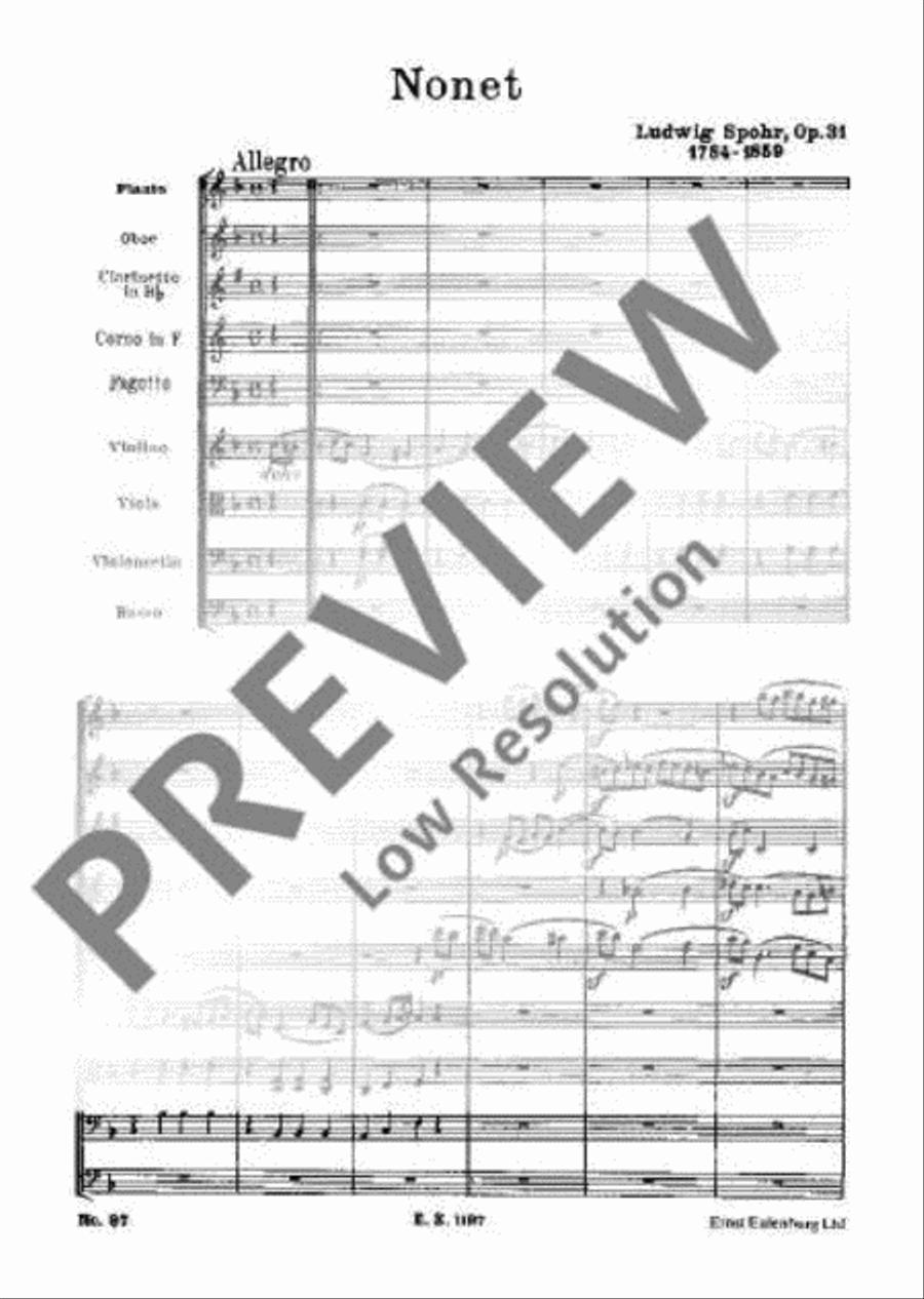 Nonet F major Bassoon scores gallery preview page 4