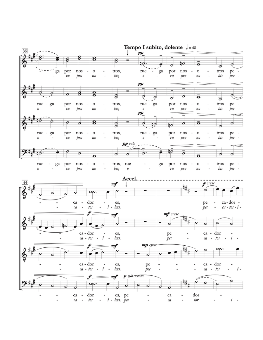 Dios te salve, María (Ave Maria) 4-Part scores gallery preview page 4