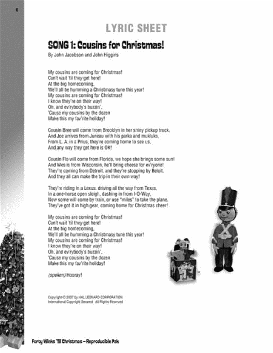 Forty Winks 'Til Christmas Choir scores gallery preview page 3