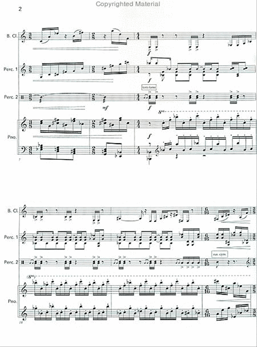 Angles of Repose Bass Clarinet scores gallery preview page 3