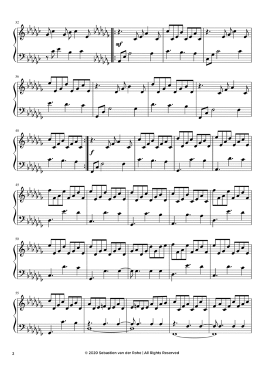 Grace (Courage - Part III) Piano Solo scores gallery preview page 2