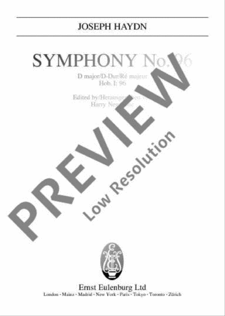Symphony No. 96 D major, 