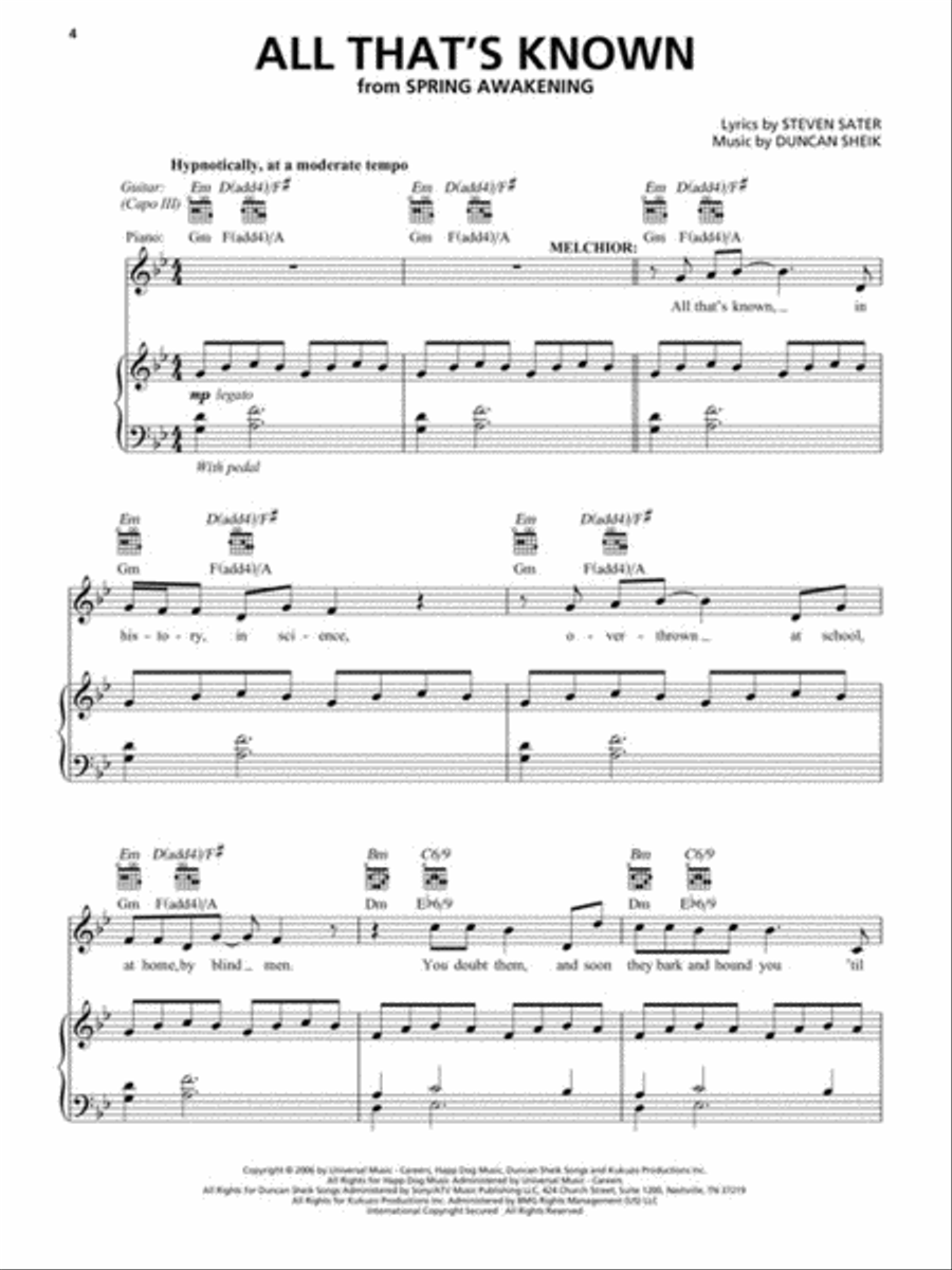Broadway Favorites - Men's Edition Piano, Vocal, Guitar scores gallery preview page 3