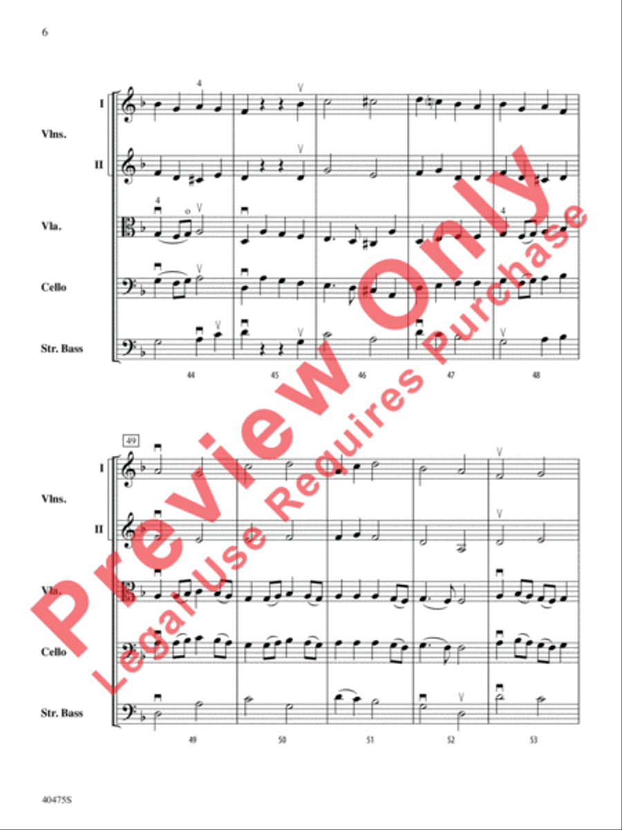 Dove's Vagary String Orchestra scores gallery preview page 7
