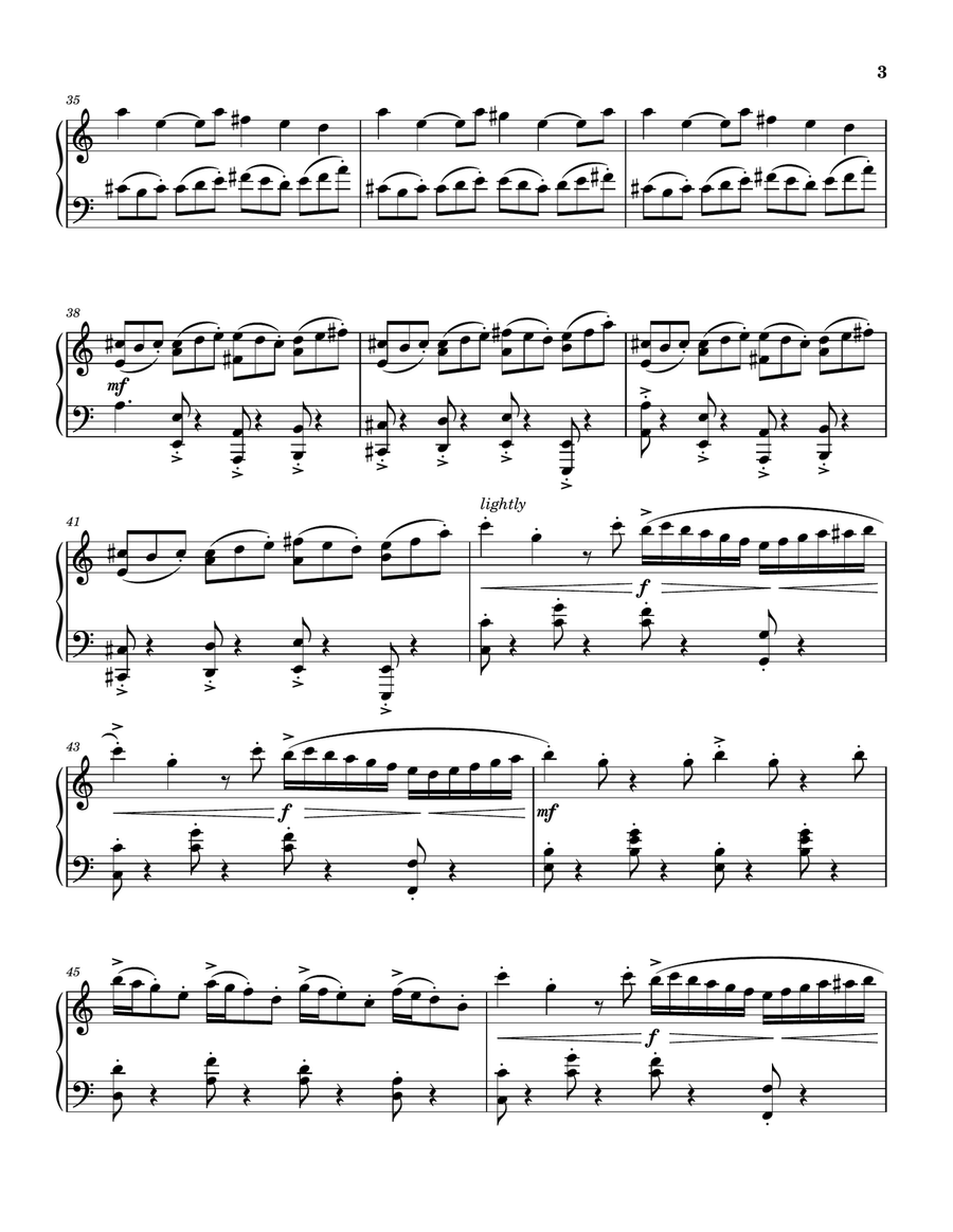 Flying Piano Solo scores gallery preview page 3