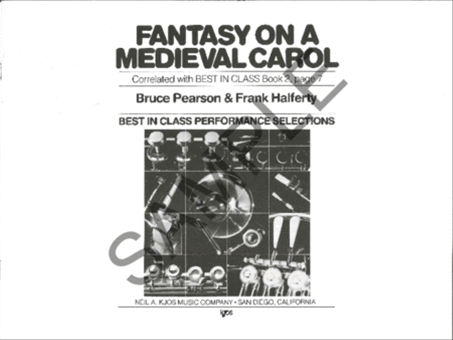 Fantasy on a Medieval Carol Concert Band scores gallery preview page 2