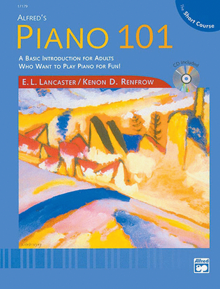 Book cover for Alfred's Piano 101 The Short Course Lesson, Book 1