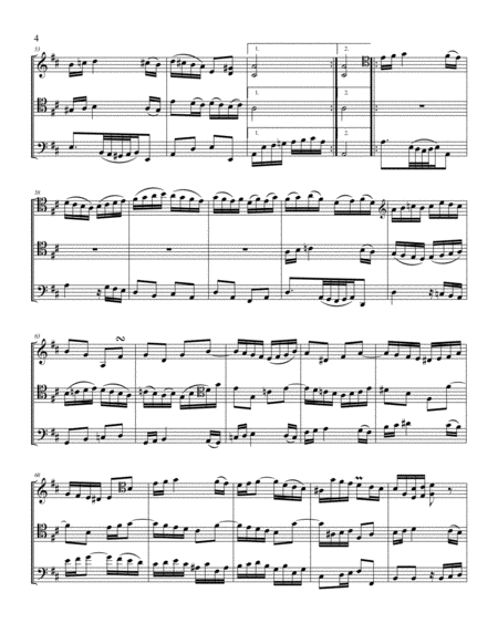 Trio Sonata in D major, BWV 1028 for 3 cellos (Sonata for Viola da Gamba)