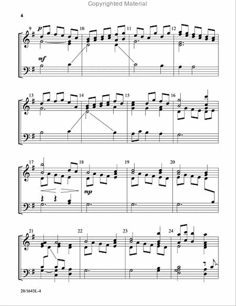 Reflection on Come With Us, O Blessed Jesus 3-Octaves scores gallery preview page 3