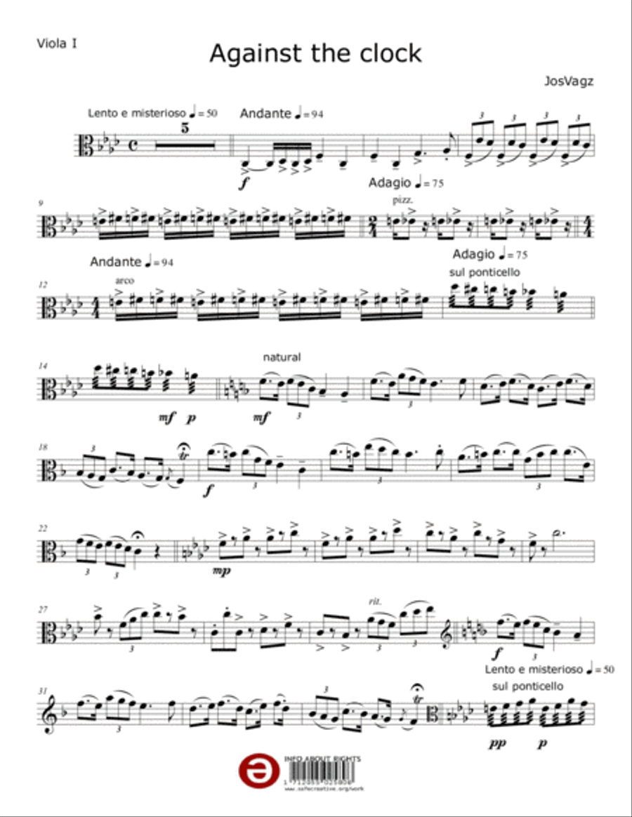Against the clock Set of Parts scores gallery preview page 1