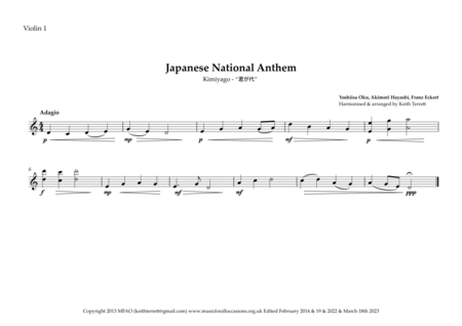 Japanese National Anthem for String Orchestra MFAO World National Anthem Series) image number null
