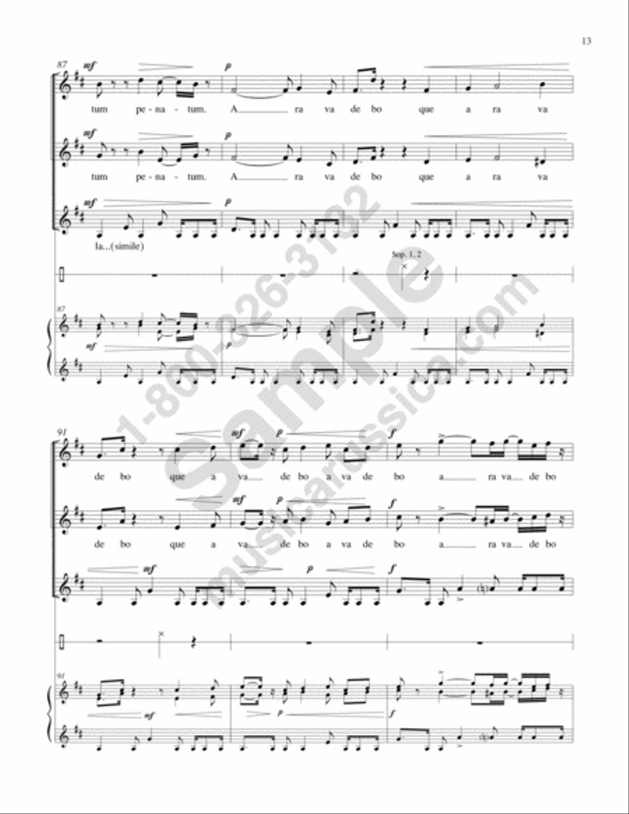 Spanish Solfeggio SSAA scores gallery preview page 12