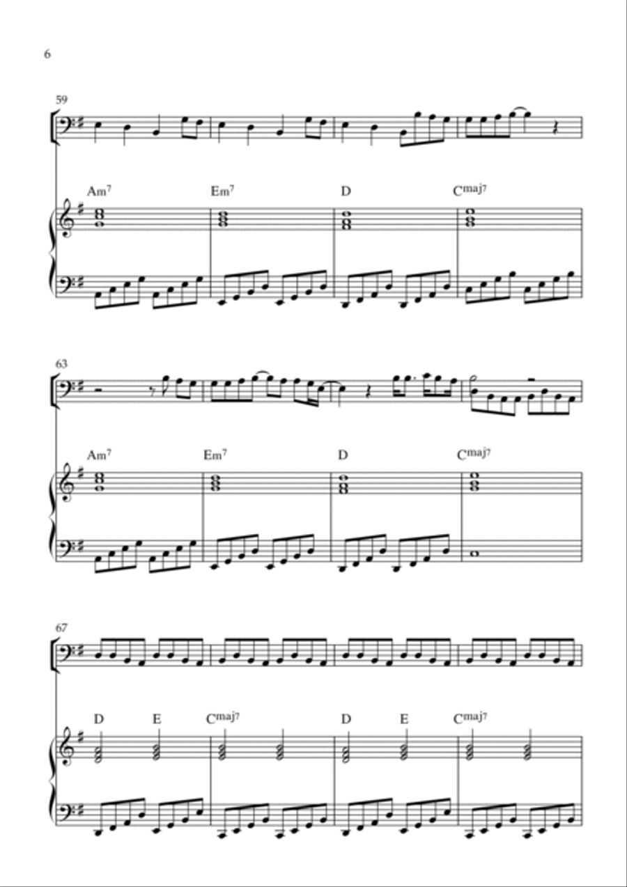 Cuff It Piano scores gallery preview page 6