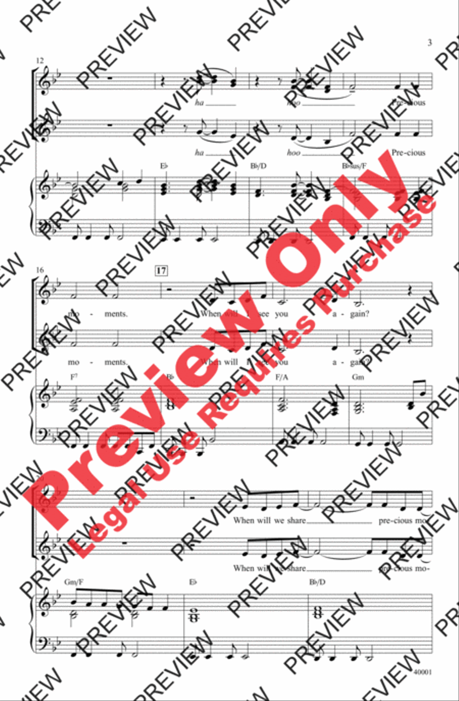 When Will I See You Again - SoundTrax CD (CD only) Choir scores gallery preview page 3