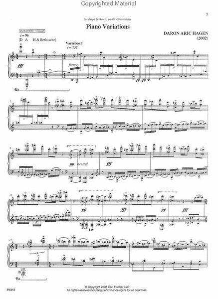 Piano Variations