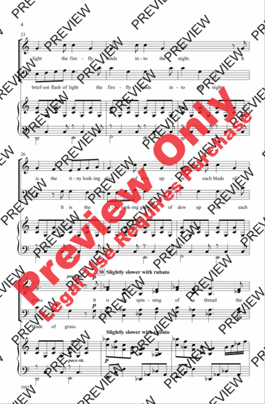 What Is Life? 4-Part scores gallery preview page 4