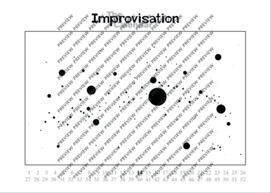 Improvisation Calendar Score scores gallery preview page 19