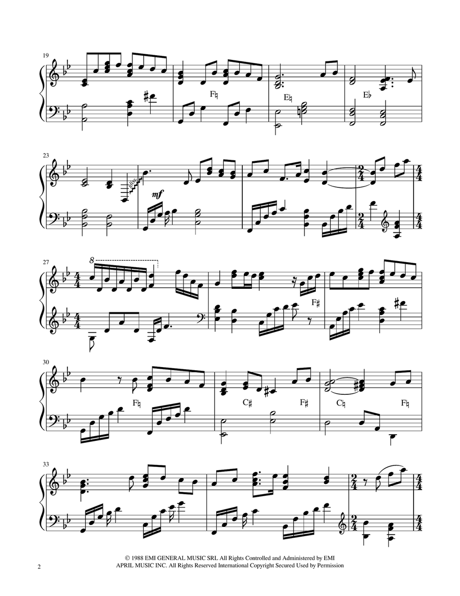 Cinema Paradiso Harp scores gallery preview page 2