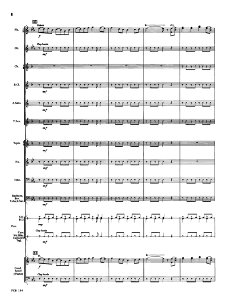 Rodeo Concert Band scores gallery preview page 8