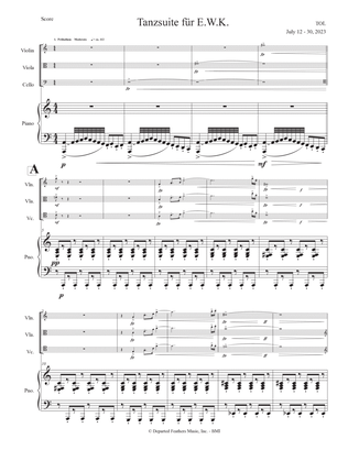 Tanzsuite für E.W.K (2023) piano score