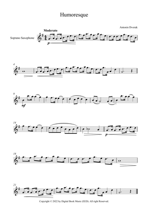Humoresque - Antonin Dvorak (Soprano Sax)