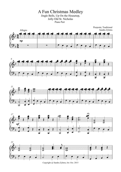 A Fun Christmas Medley (piano part only) image number null