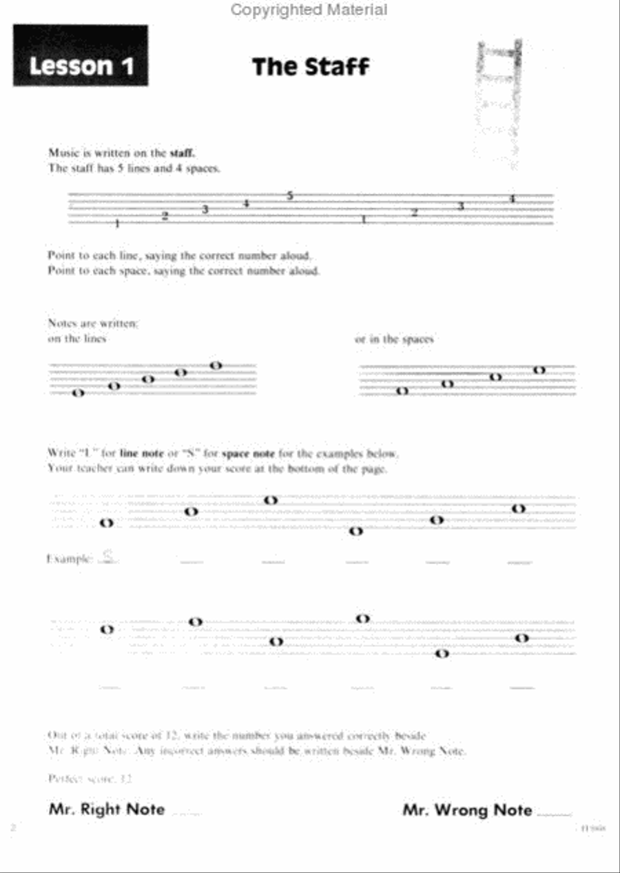 I Can Read Music - Book 1 Piano Method scores gallery preview page 2