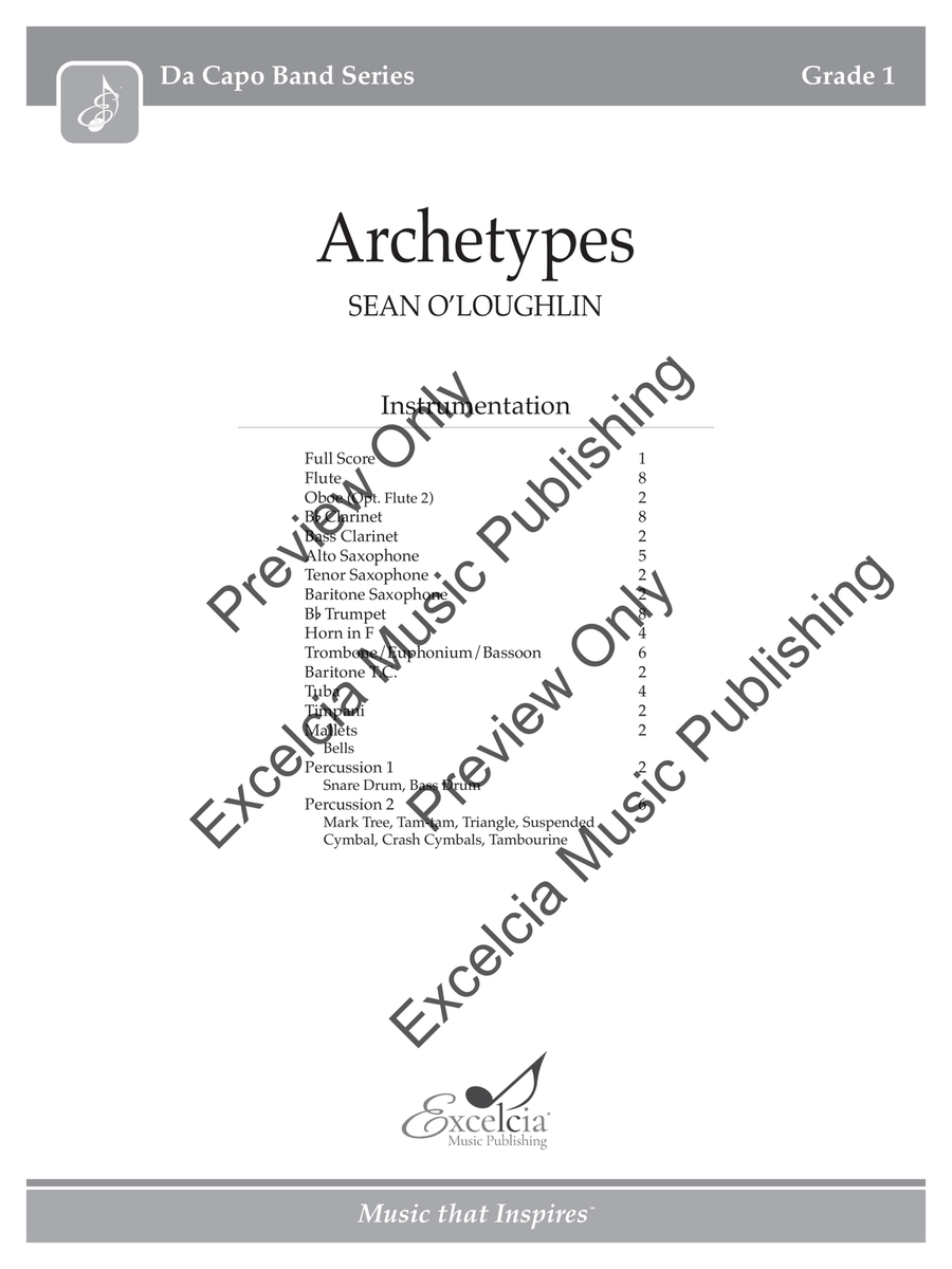 Archetypes Concert Band scores gallery preview page 2