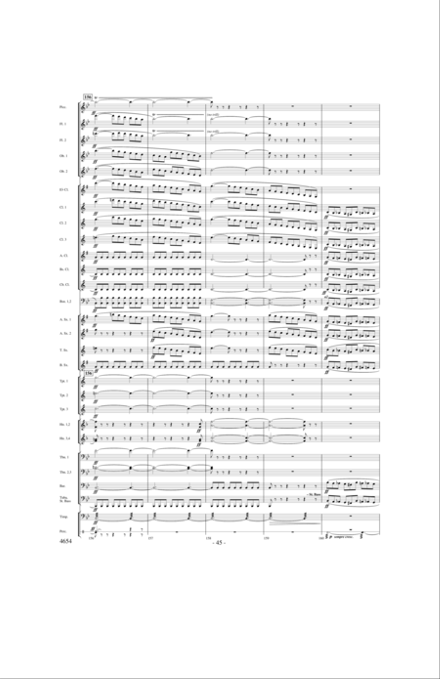 Ride of the Valkyries Concert Band scores gallery preview page 44