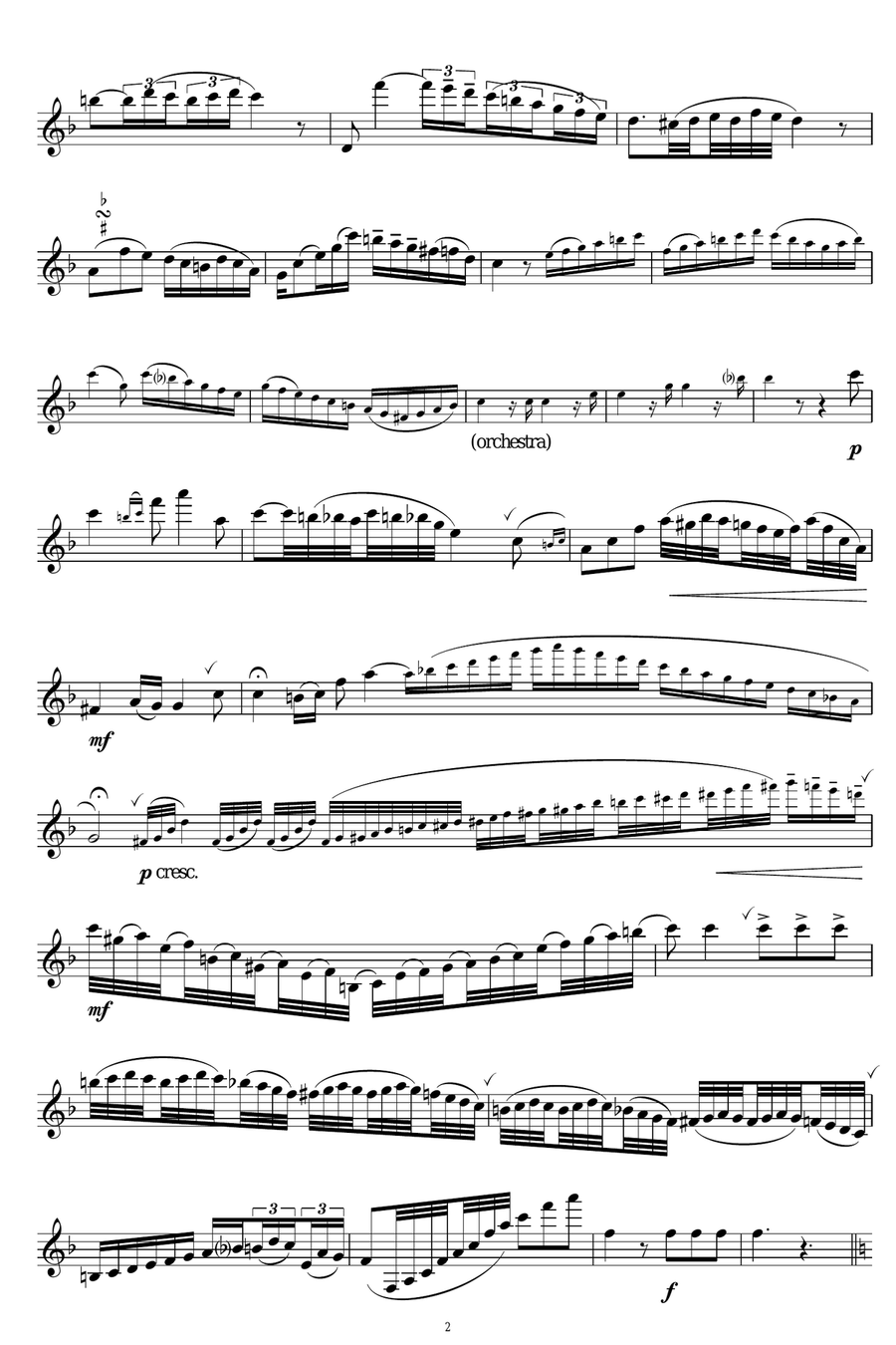 Introduction, Theme And Variations For Clarinet and Orchestra Clarinet Solo scores gallery preview page 2