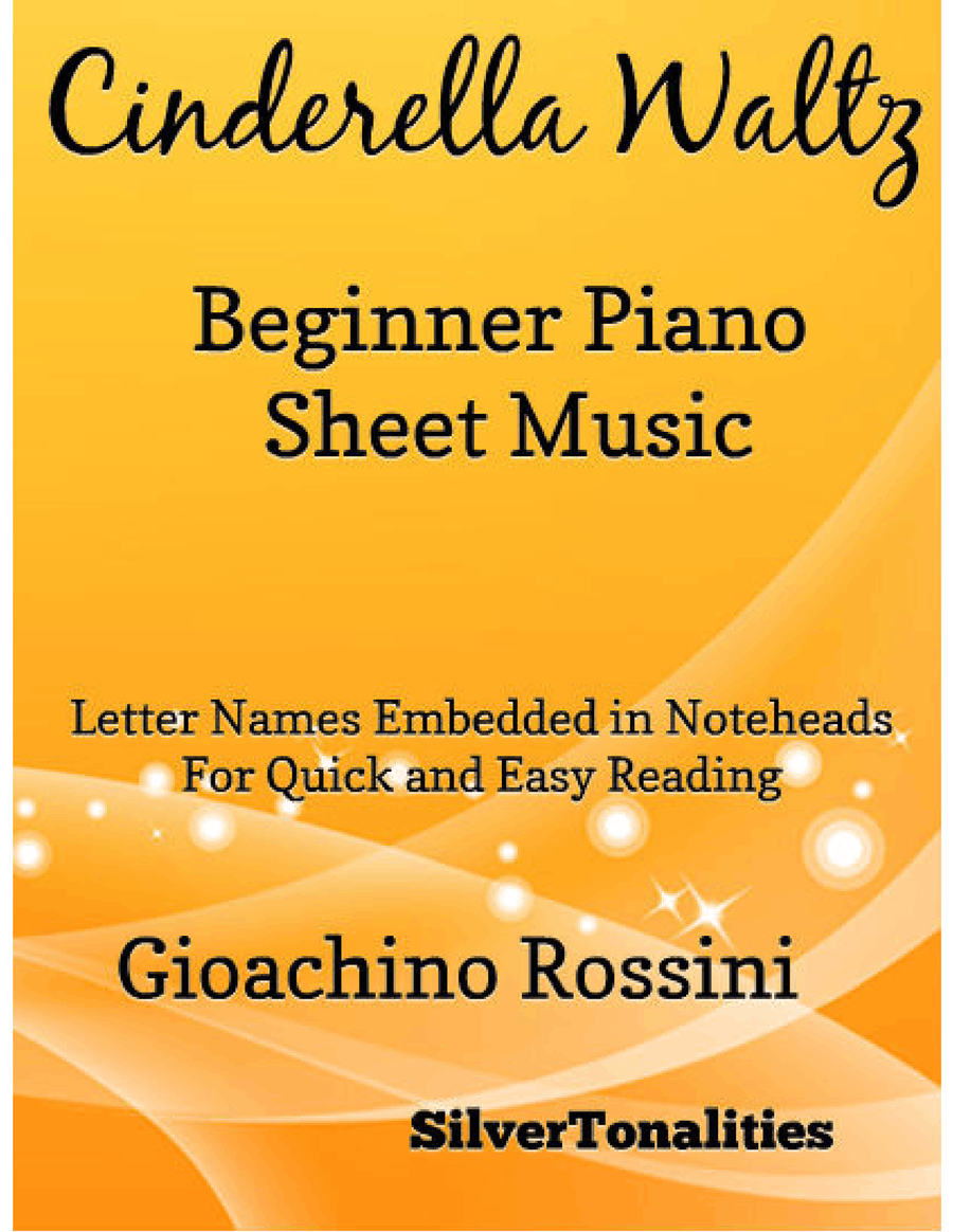 Cinderella Waltz Beginner Piano Sheet Music Easy Piano scores gallery preview page 1