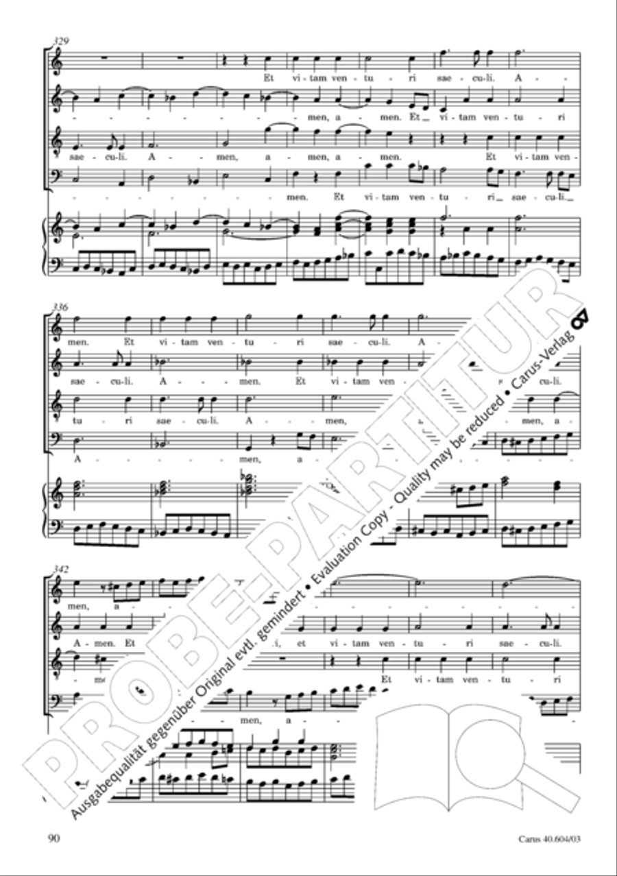 Grosse Mariazeller Messe in C 4-Part scores gallery preview page 99