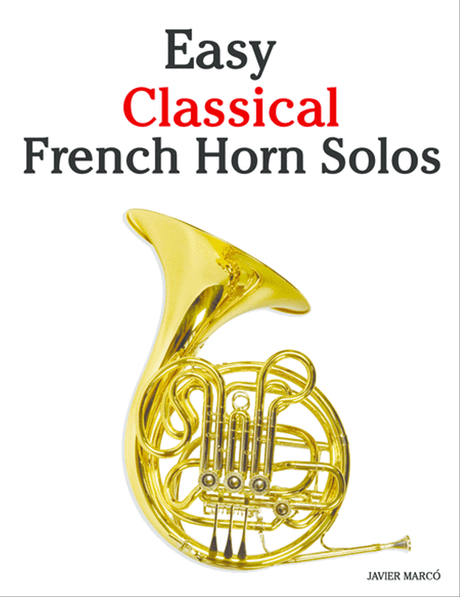 Easy Classical French Horn Solos Horn Solo scores gallery preview page 1