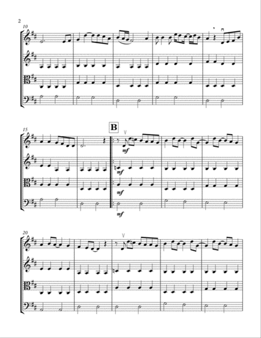 Hey Jude String Quartet scores gallery preview page 3
