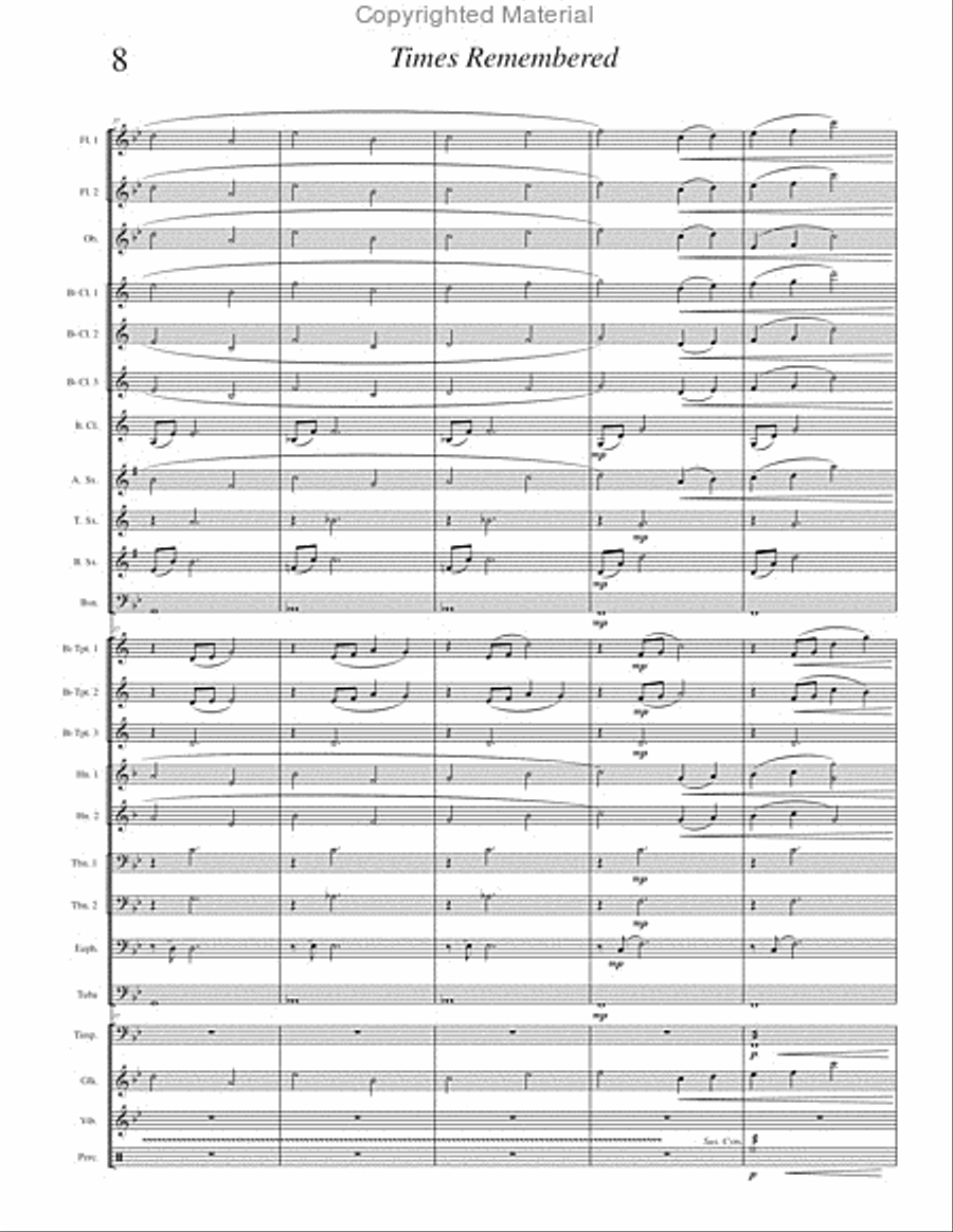 Times Remembered Times Remembered Concert Band scores gallery preview page 11