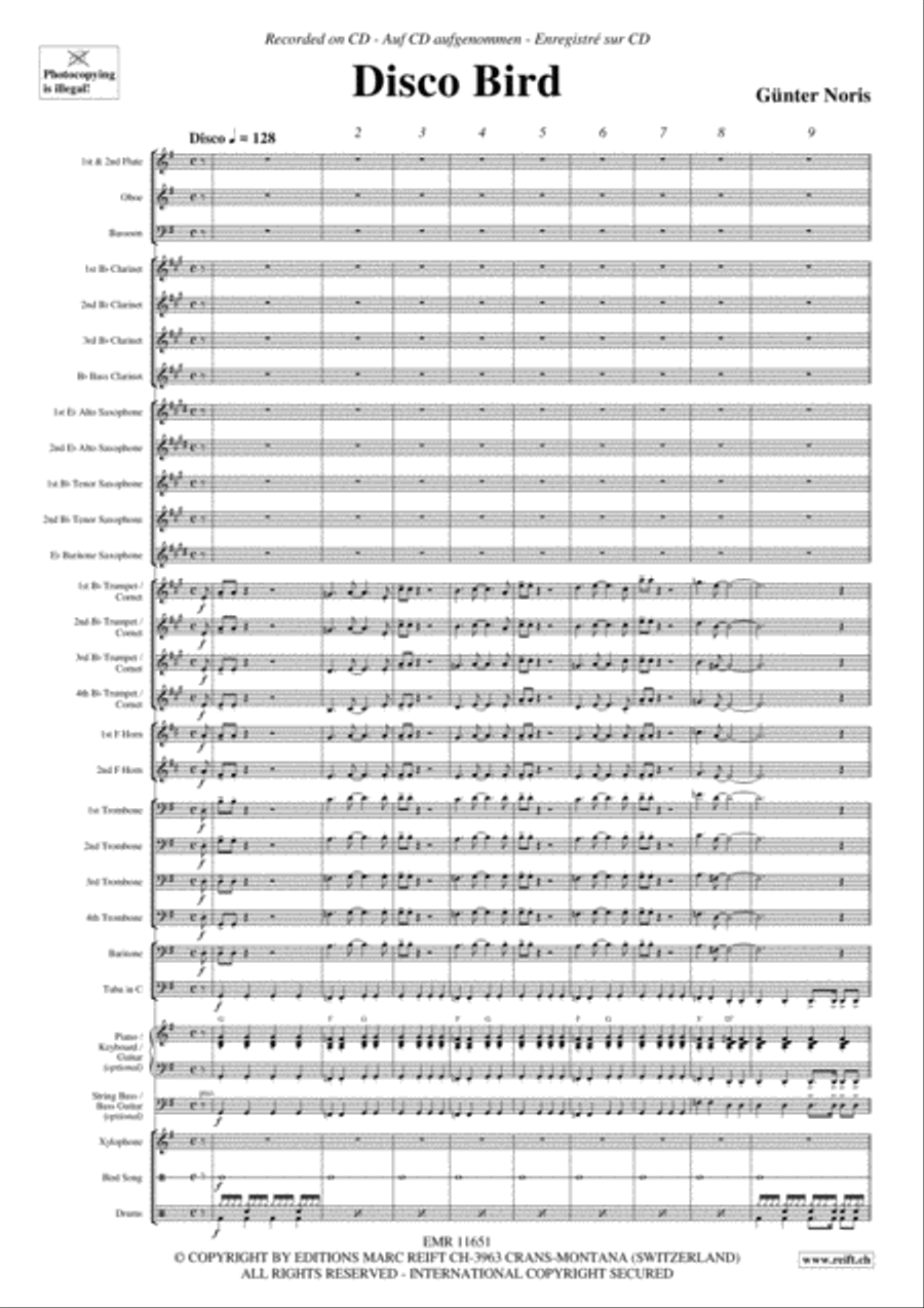 Disco Bird Concert Band scores gallery preview page 4