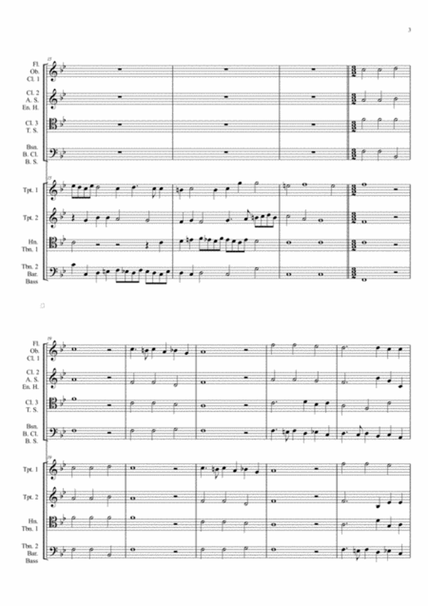 G. Gabrieli - Canzon per sonar septimi toni a 8, Ch.171, arr. for Wind Orchestra image number null