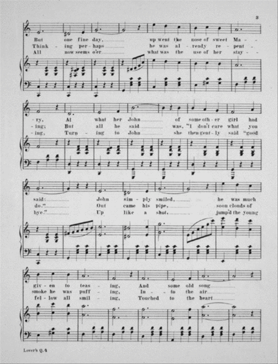 The Lover's Quarrel. Or, Mary and John. Song and Chorus Choir scores gallery preview page 3
