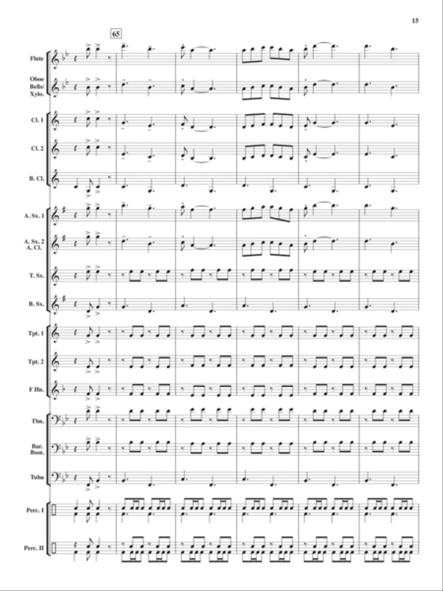 El Toro Rojo Grande Concert Band scores gallery preview page 14