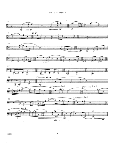 Unaccompanied Solos For Bass Trombone, Volume 4