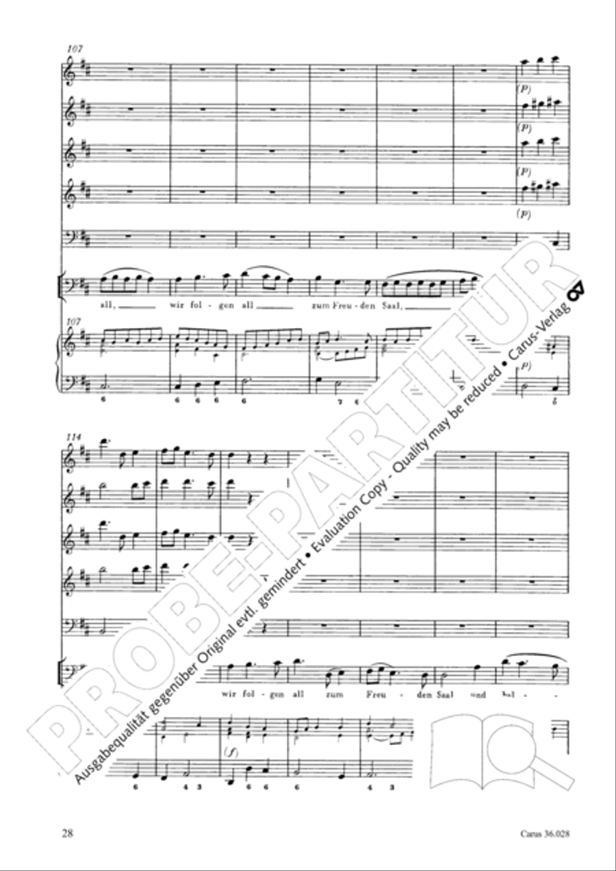 Wake, o wake and hear the voices 3-Part scores gallery preview page 28