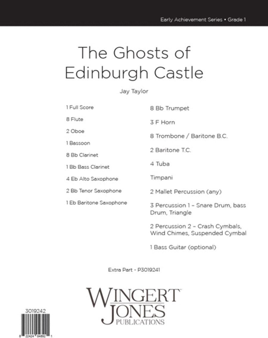 The Ghosts of Edinburgh (Score) Concert Band scores gallery preview page 1