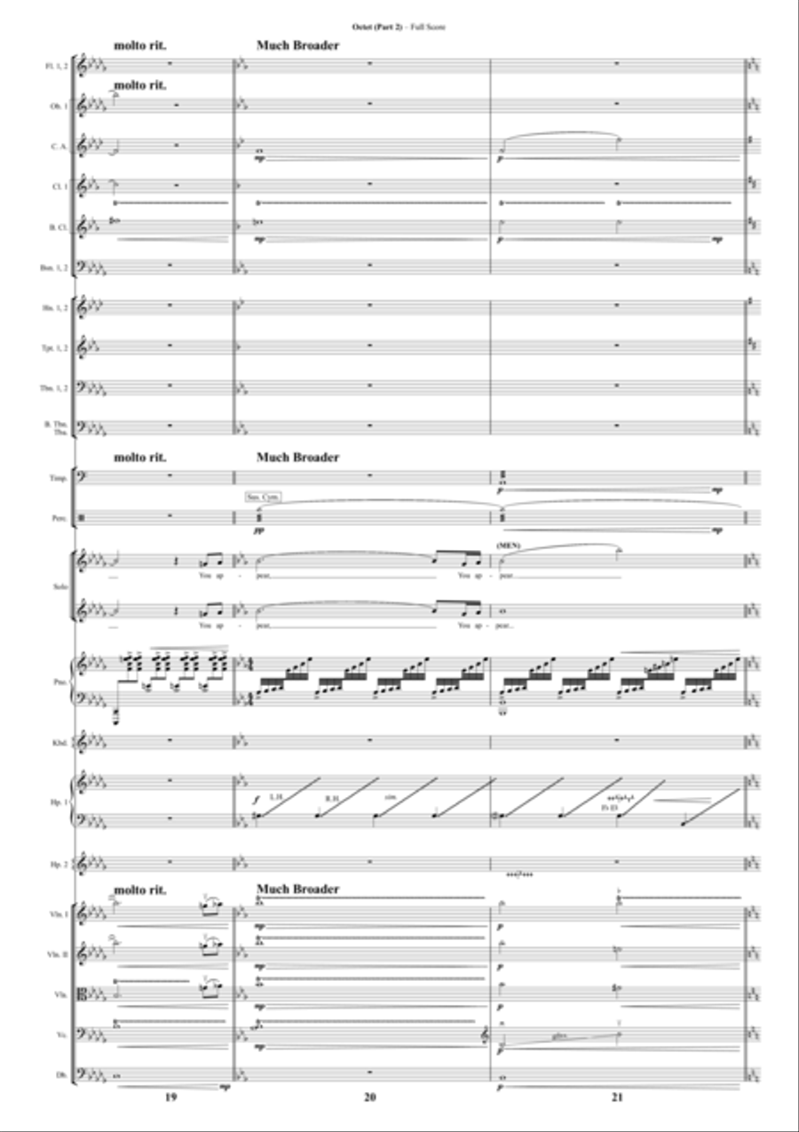 Octet (light In The Piazza) Full Orchestra scores gallery preview page 4
