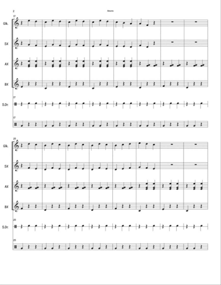 That's Amore (that's Love) Orff Instrument scores gallery preview page 2